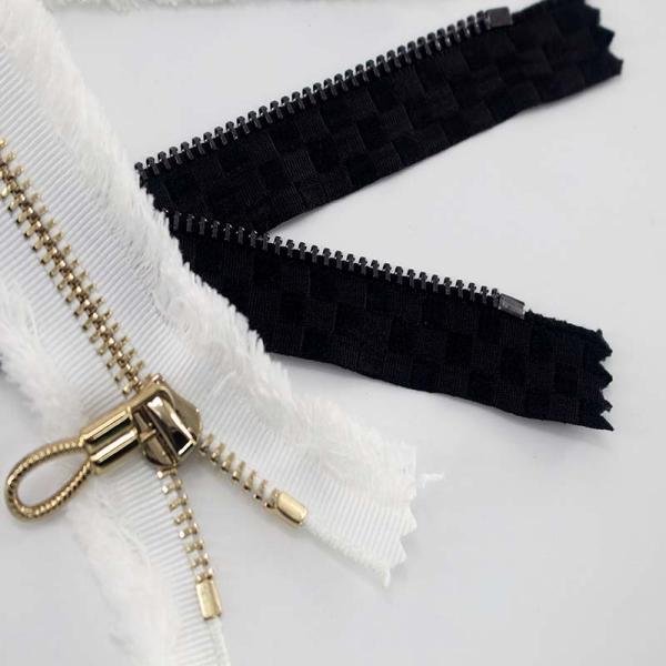 TGKELL Long Chain Zipper , Plastic Aluminium Resin Brass Zipper Tape