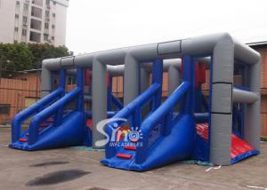 China Outdoor Hit And Run Adults Balance Inflatable Obstacle Course With Slides from Sino Inflatables wholesale