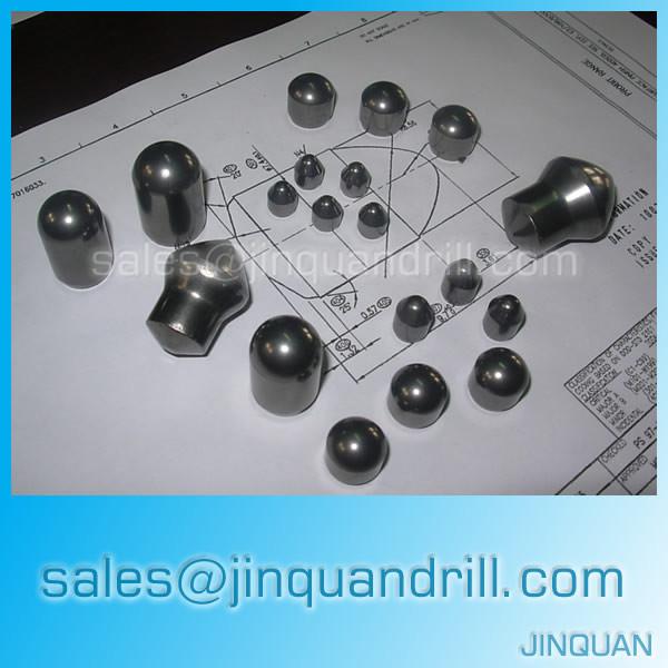 Quality cemented tungsten carbide buttons for tungsten carbide drill bits for sale