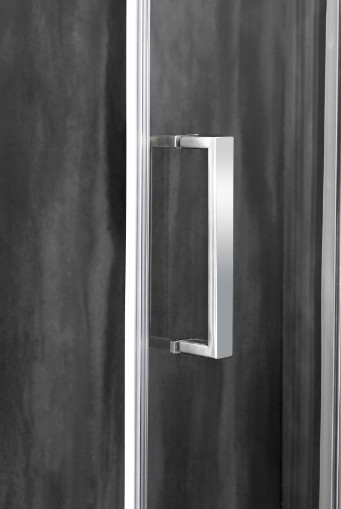 100X195CM Tempered Glass Sliding Shower Doors With Chromed Profile And Clear Glass