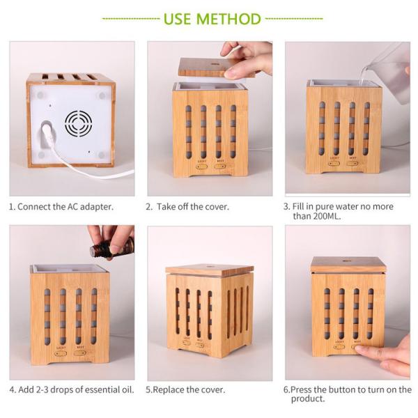 Ultrasonic 200ml Real Bamboo Fragrance Diffuser