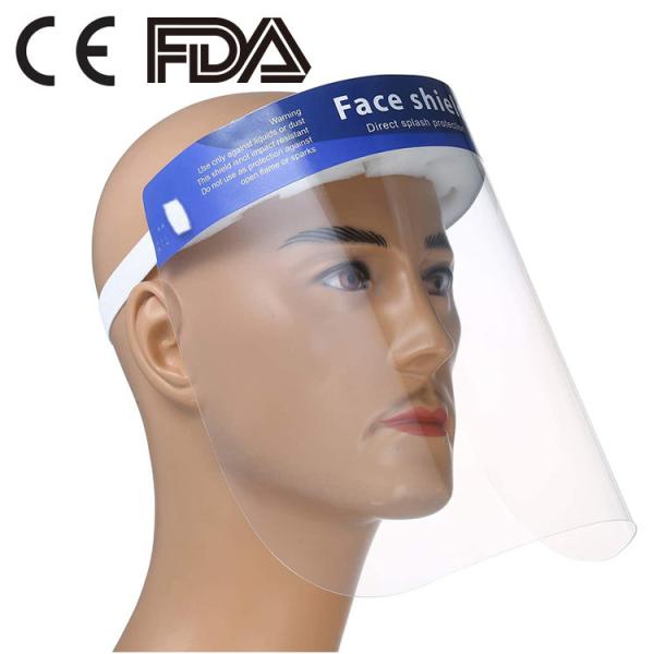 Quality Fluid Resistant Full Protective Face Shield , Splash Face Shield Wrap Around for sale