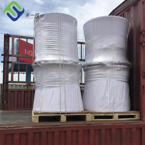 Mooring 8 Strand Polyester Rope White Color Abrasion Resistance