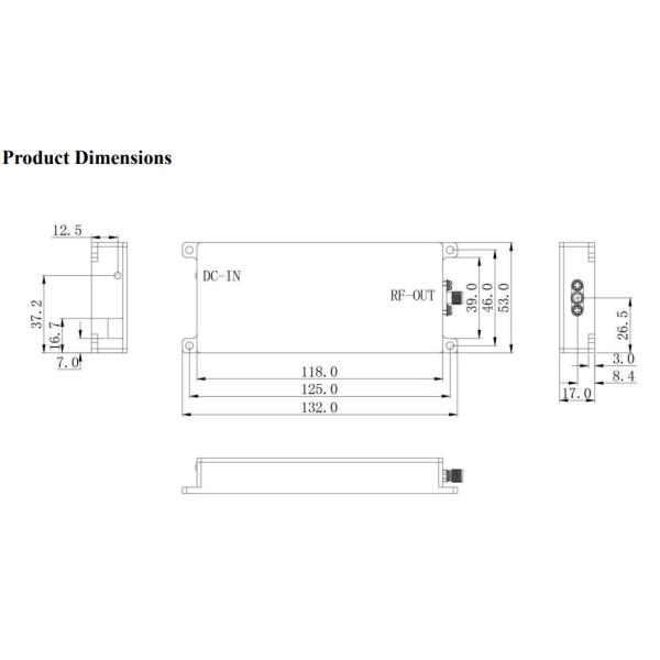 50W 350-450MHz Anti Drone UAV Wireless Signal Shielding Module with Circulator