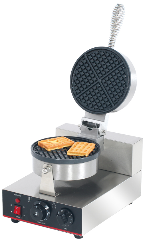 Electric Rotating Waffle Maker for Heart-Shaped Cakes in Commercial Establishments