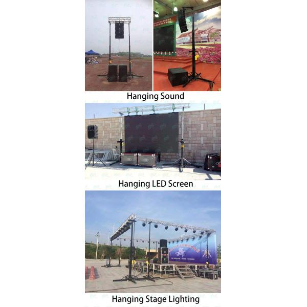 Line Array Crank Stand Truss Lift Tower For Hanging Lighting