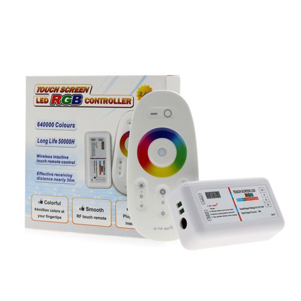2.4 Ghz Touch Remote LED RGB Controller Dimmable Wireless For LED Strip Light