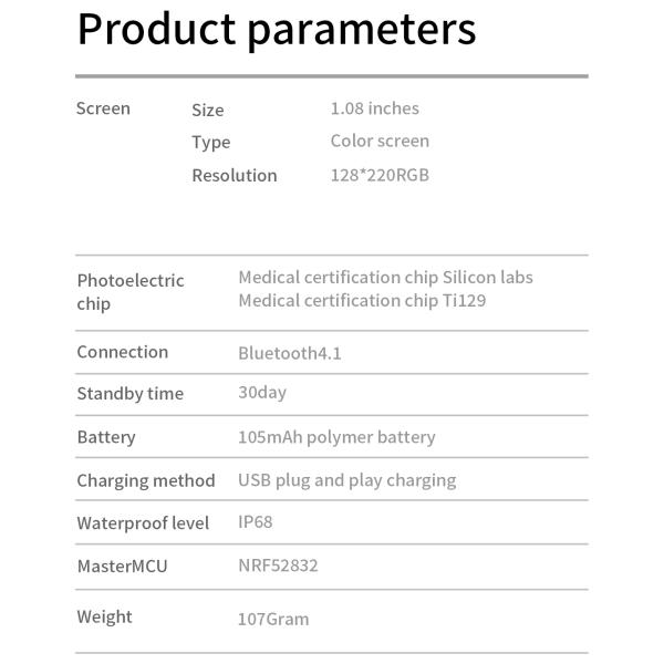 HL66 Smart watch IP68 Heart Rate Wristband For Couples USB Plug Play Charging