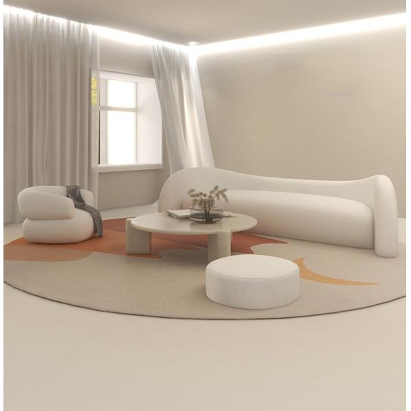 OEM Waiting Room Sectional Modern Fabric Sofa Set Arch Shape