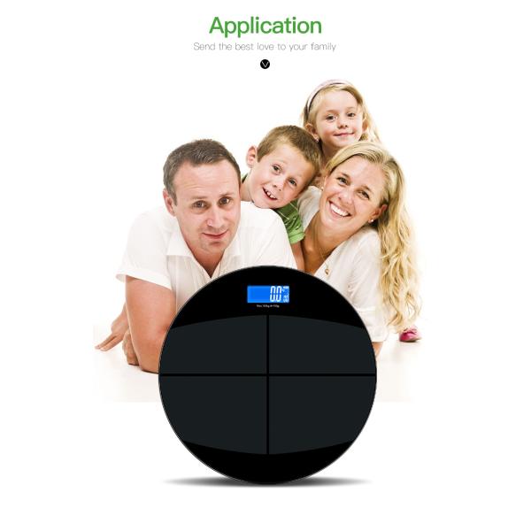 Household Bathroom 180kg Accurate ROSH Digital Body Fat Scale