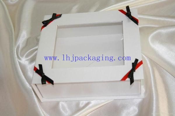 Quality display folding paper  box with pvc window for sale