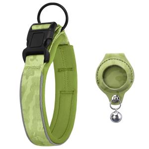 China Nice Quality Detachable Dog Collar With Air Tag Hole Multi-Color Nylon&Cotton Pet Accessory For Pet Dog on sale