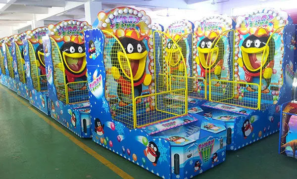 Funny Penguin Paradise Kids Throw Ball Game Amusement Ticket Game Machine For Sale