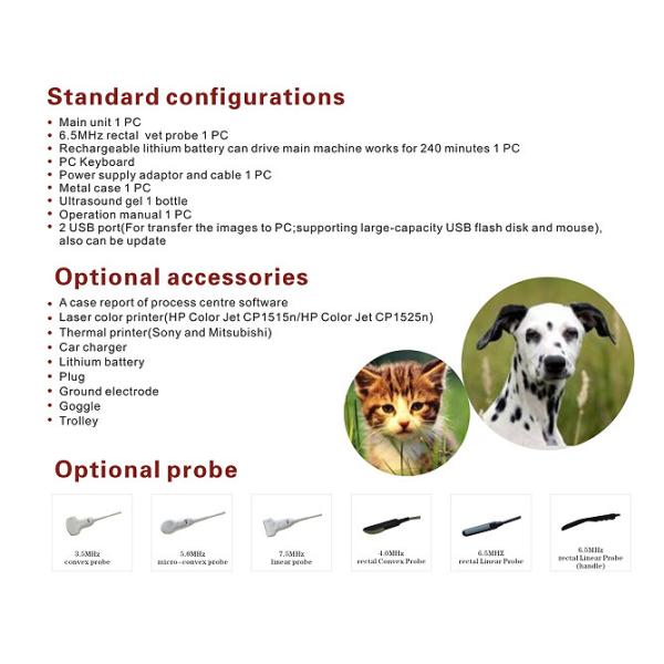 CLS5800 laptop Veterinary Ultrasound Scanner Full Digital Ultrasonic Diagnostic System
