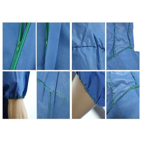 Germ Free Hooded Disposable Work Suits With SGS ISO9001 TUV Approved