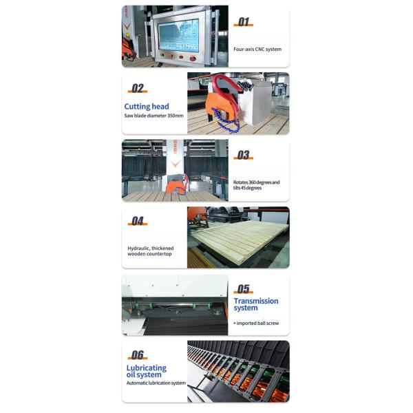 15 KW 4 Axis Cnc Marble Cutter Cnc Stone Cutting Bridge Saw For Granite