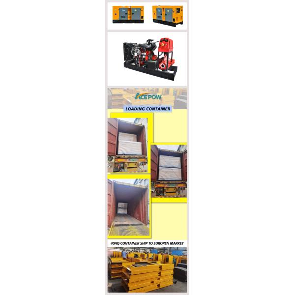 4 Stroke 3000RPM Generator Powered Water Pump , Diesel Powered Irrigation Pumps