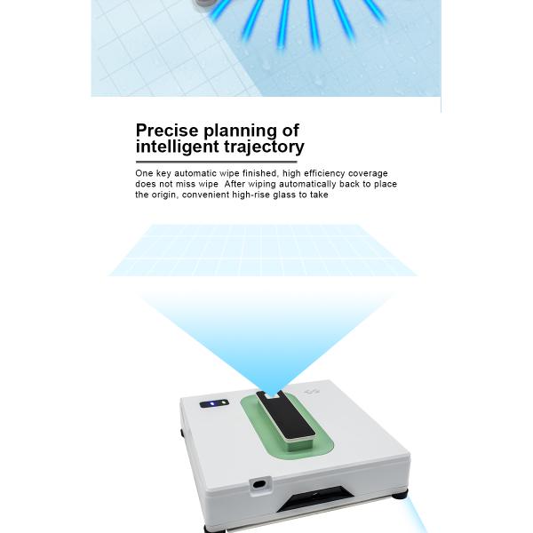 APP Controlled 72W Dual Water Spray Robot Window Cleaner for Fast and Thorough Cleaning