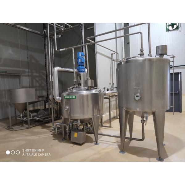 SUS 304 UHT Milk Processing Line 1000-100000LPH Capacity 12 Months Warranty