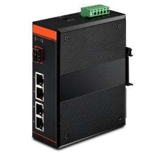 Fast Ethernet Switch,Unmanaged,4x10/100Base-TX + 1x100Base-FX SFP