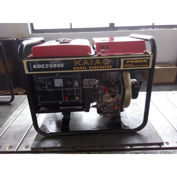 2KW Red Portable Silent Power Generators With Electric Start And Hand Start System