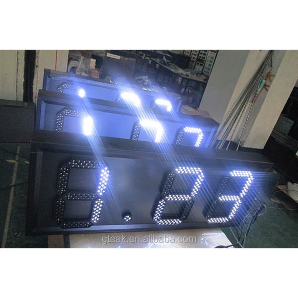 shenzhen guangzhou gas station price board red white blue green 7 segment digital led gas price sign for gas station