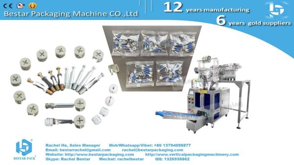 Quality Automatic counting packing machine for 3 in 1 furniture connecting hardware for sale