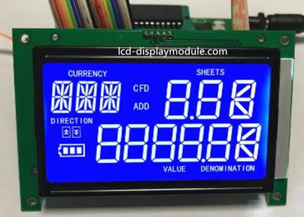 Quality STN 7 Segment LCD Panel Screen White LED Chip PCB Board ISO14001 Approved for sale