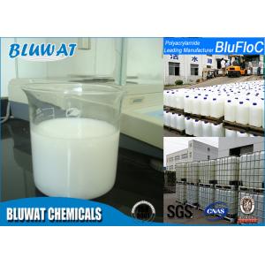 White Anionic Polyacrylamide Emulsion , Sewage Water Treatment Chemicals