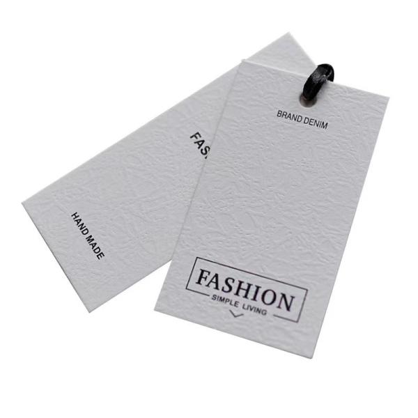 Nordic Style Paper Hang Tags Marble Gilded Coated Pape Printing Clothing Store