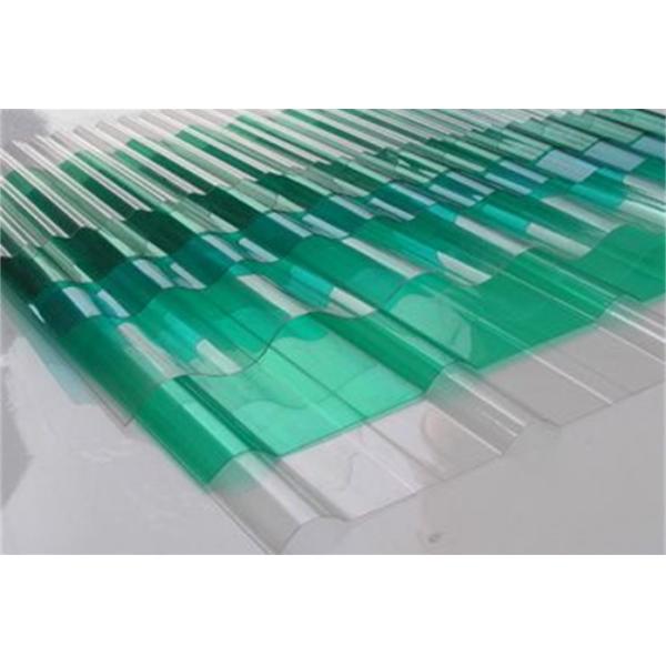 6000-12000mm Optional Clear PVC Corrugated Fiber Resin Transparent Roofing Sheet Tiles