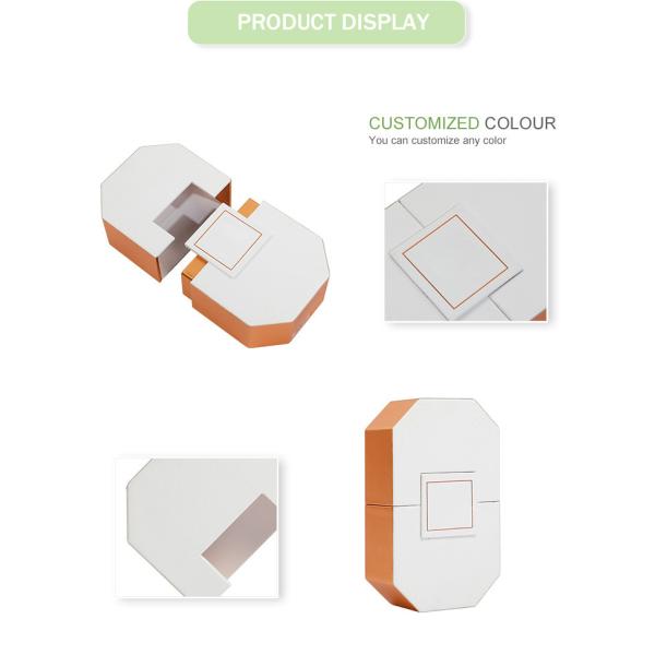 Fashion Orange Perfume Packaging Box Custom UV Coating Surface