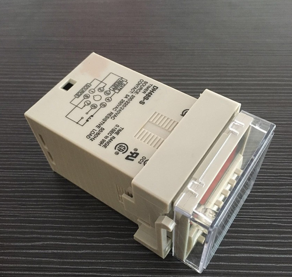 DH48S-S110V 220V 380V AC 24V 12V DC 0.01S - 99H 99M 8 Pins Digital Timer Switch Time Delay Relay with Base Socket