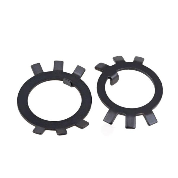 Carbon Steel Black Tab Lock Washer Stop Washer For Slotted Round Lock Nuts