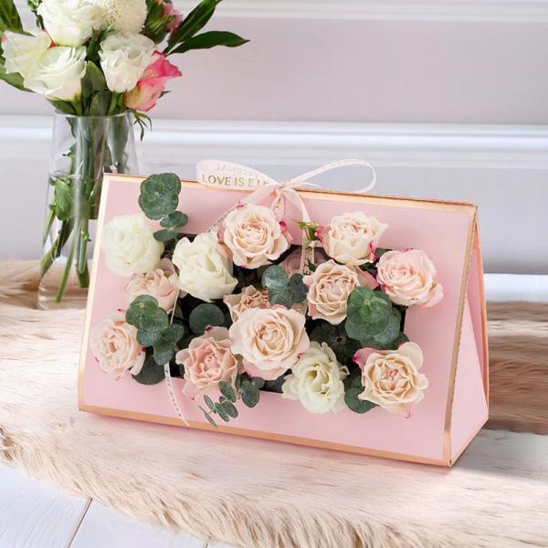Quality Chocolate Candy Packaging Folding Gift Box , Color Printing Flower Packaging Box for sale