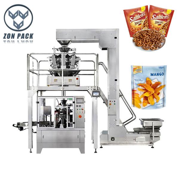 Zip Lock Premade Bag Packaging Machine For Beef Jerky Dried Meat