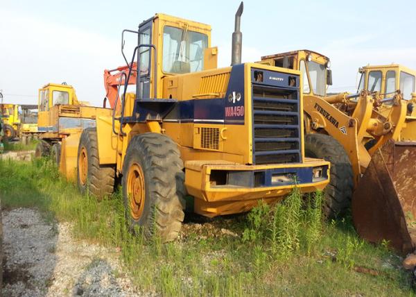 Quality Used Construction Machinery Komatsu WA450 Wheel Loader 17500kg Operating Weight for sale