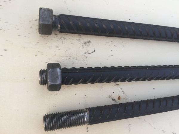 Quality Construction Threaded Rebar Bolt / N20 X 600mm Steel Reinforcement Rebar for sale
