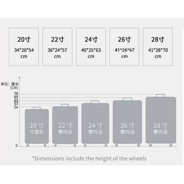 Best sell luggage 1682New cup holder Mute universal wheel password box for travel luggage ABS hard shell luggage