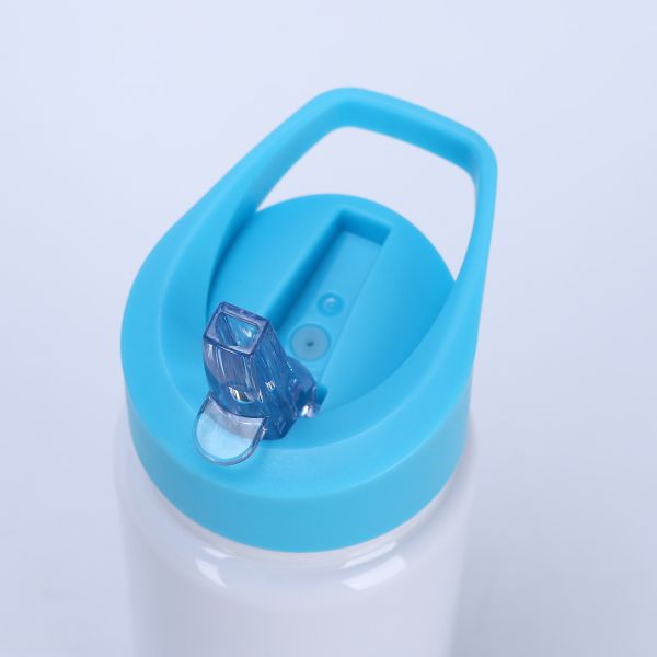 14oz Sublimation White Stainless Steel Water Bottle Tumbler With Portable Slip-Top Lid Vacuum Insulated Kids Water Bottle