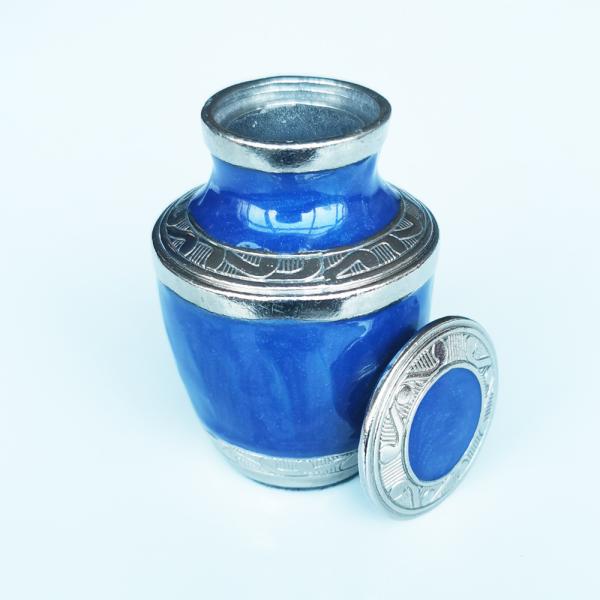 Excellent Brass Pet Caskets Urns 68 x 46mm Memorial for Pet Hair Funerary Metal Urns