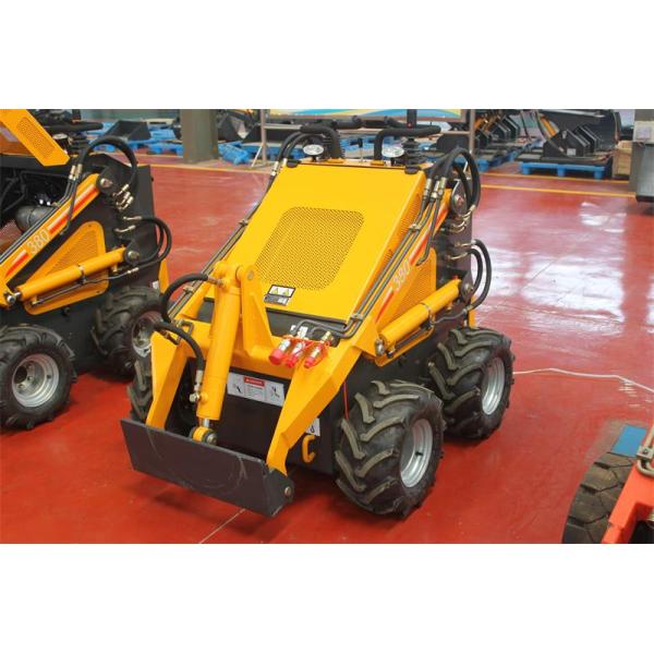 23HP power Mini Skid Steer loader HY380 With Gas engine for garden personal renting