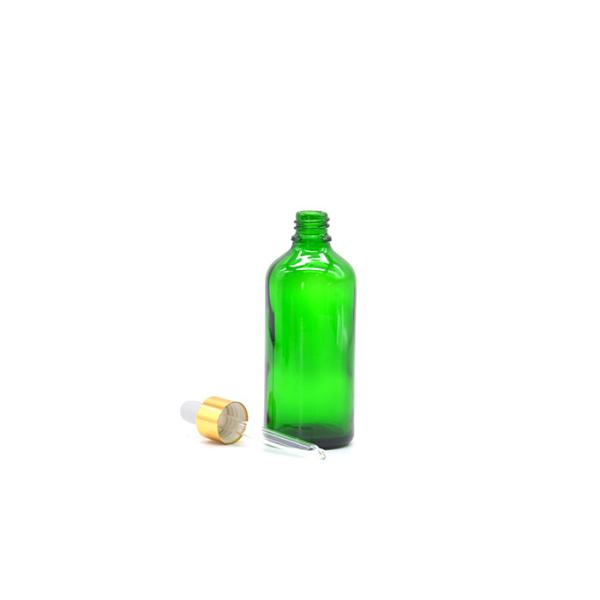 liquid packaging10ml bottle square glass pipette bottels with gold dropper