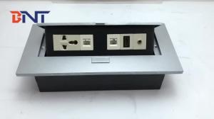 China table top socket popup box/ desktop socket round connector with multiple wires wholesale