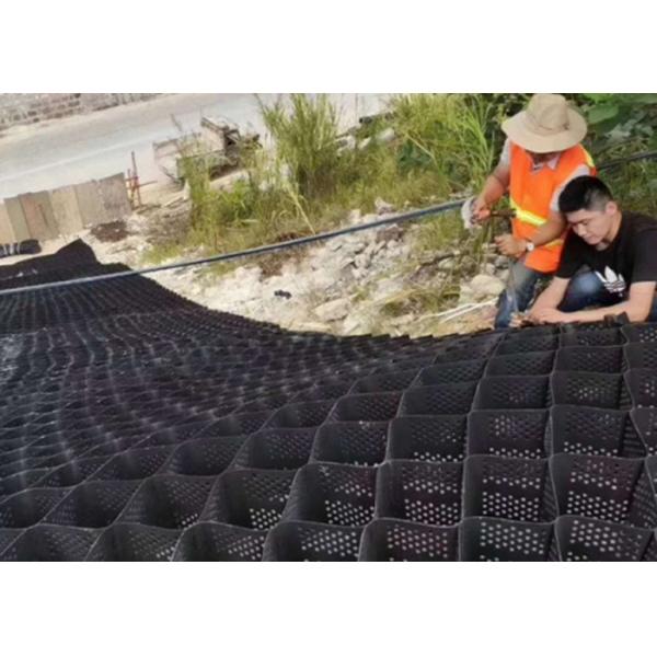 China Net Cell Strong Welding Geocell Confinement System For Dike wholesale