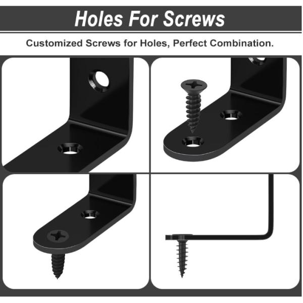 Cabinet Angle Brackets Commercia Residential Application Black Silver Customized Sleek Modern Design