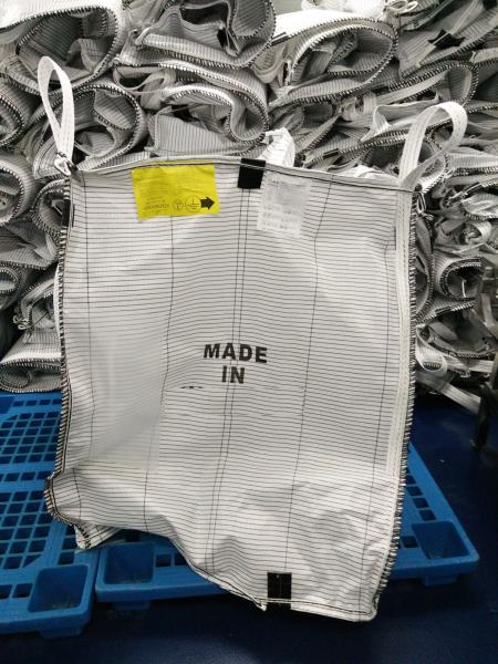 Quality Granular Packing Conductive Bulk Bags With Printing And Iris Spout for sale