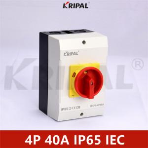 China 4P 40A IP65 230-440V Load Isolator Waterproof AC Isolator Switch on sale