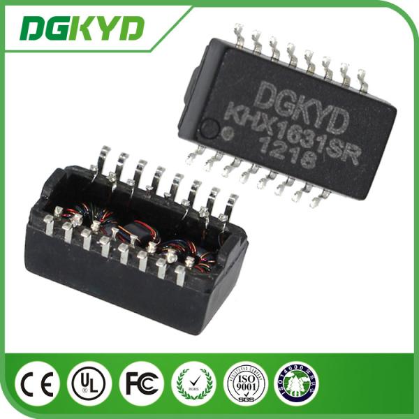 KHX1631SR 16 pins Ethernet Transformer , SMT cat5 Ethernet Transformer