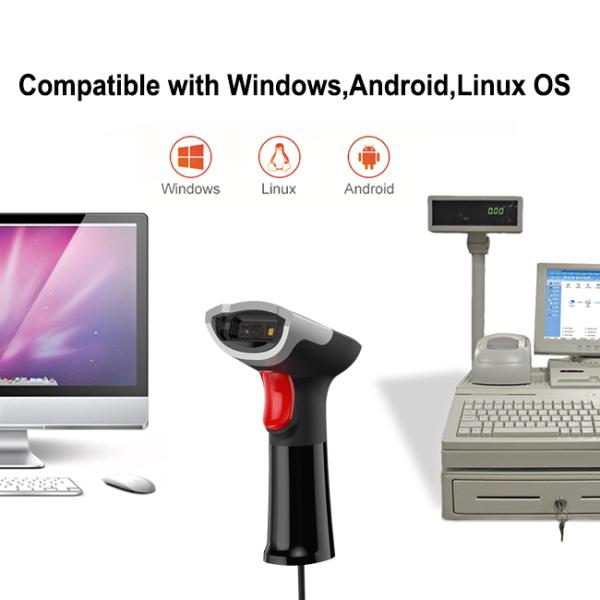 30fps Warehouse POS Barcode Scanner Micro Pdf417 Aztec Code Reader